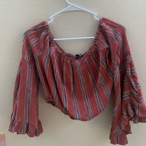 étophe studis ruffled long sleeve top